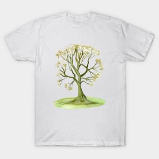 Watercolor Green tree. Watercolor Tree Art T-Shirt